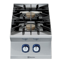 Modulární varná zařízení 900XP - Plynový sporák, 2x10kW hořáky, bez podestavby, š. 400mm <br>391001